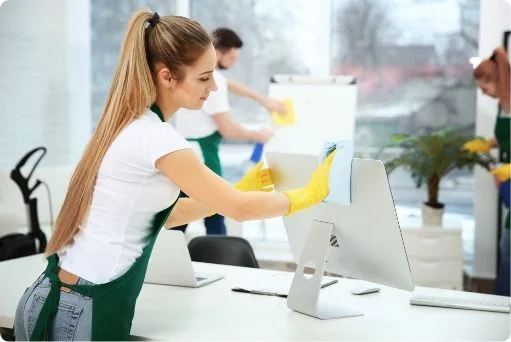 Limpieza de un puesto de trabajo