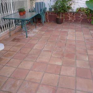 limpiar suelo terraza rojo