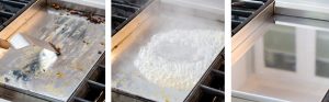 limpiar plancha de cocina